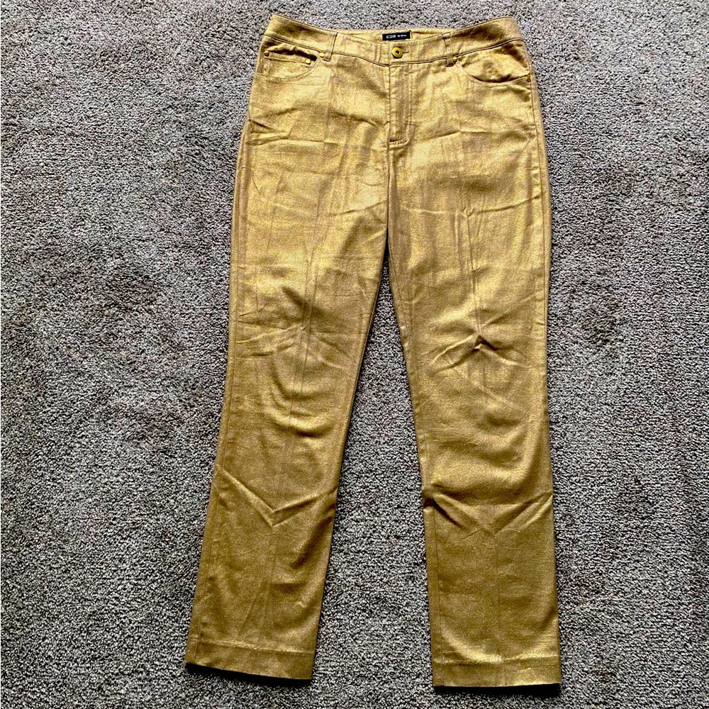 E39 by Eric Women’s Gold Skinny Pants